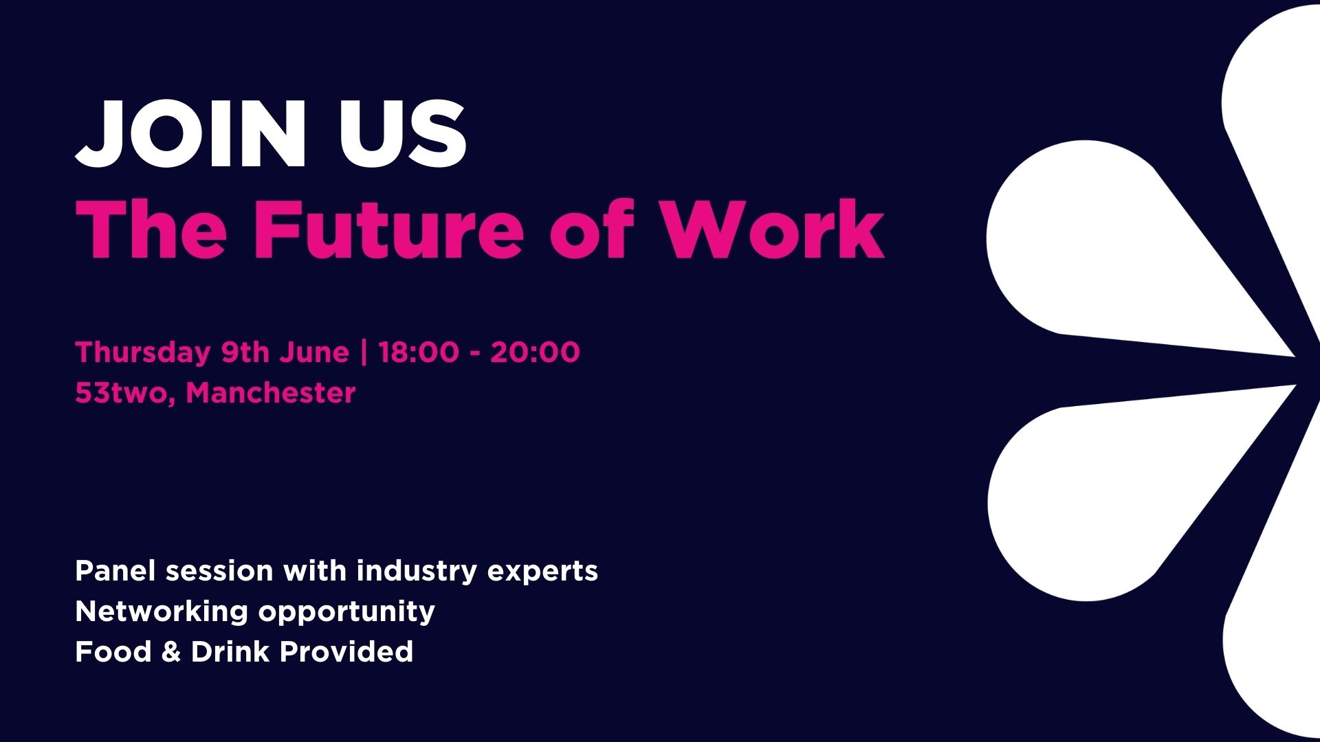 Join us in Manchester as we discuss the future of work click here to sign up