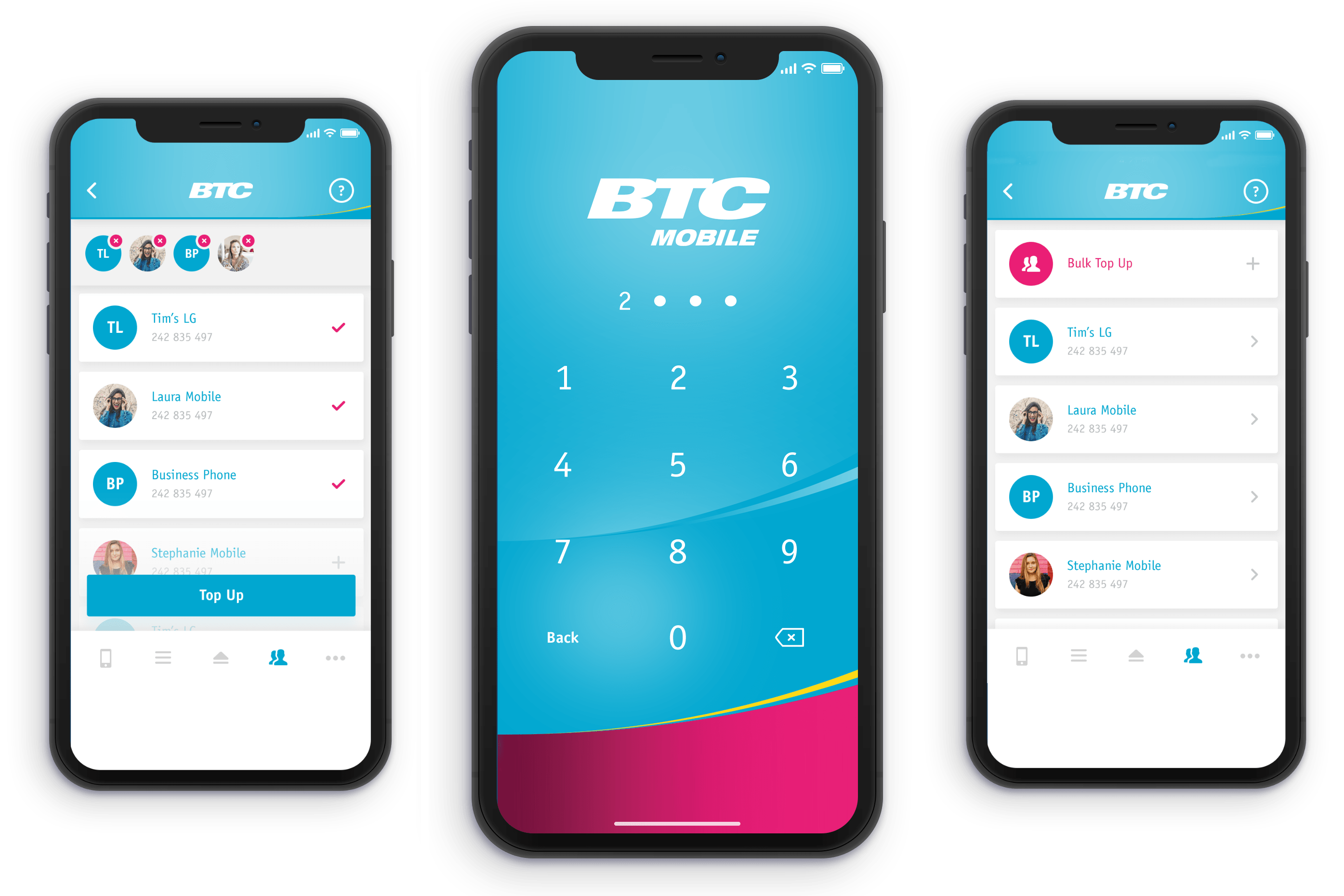 btc cell phone directory